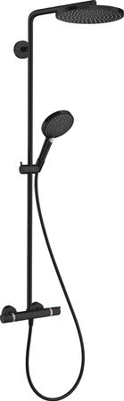 Colonne de douche Hansgrohe Raindance S 240 thermostat noir mat