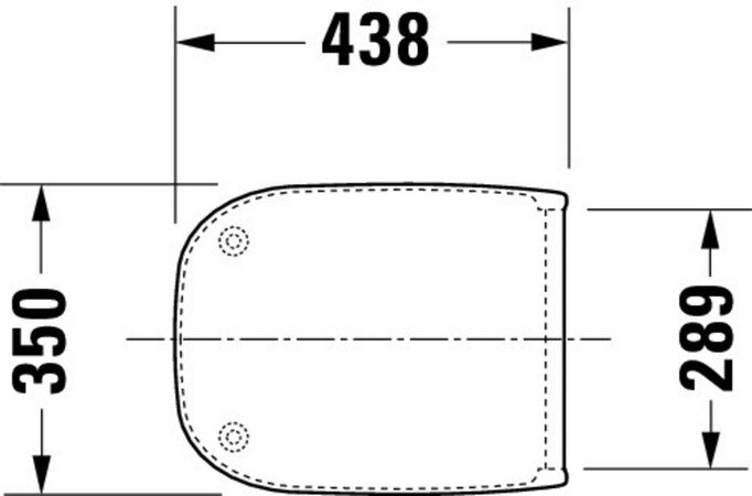 Duravit D-Code abattant  blanc brillant amortisseur de fermeture abattant démontable 170mm