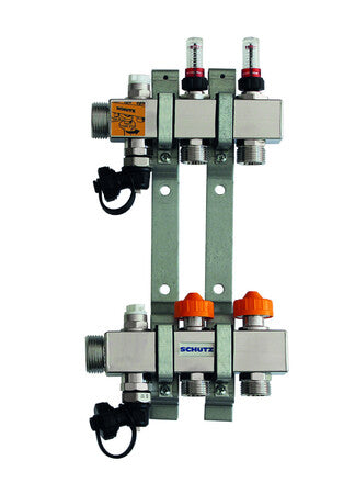 Schütz Dynomatic Manifold for 2 Circuits with Automatic Flow Control