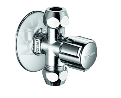 Schell robinet d'équerre avec 2 sorties 3/8"M
