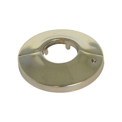 Rozet met chromen scharnier 1/2"