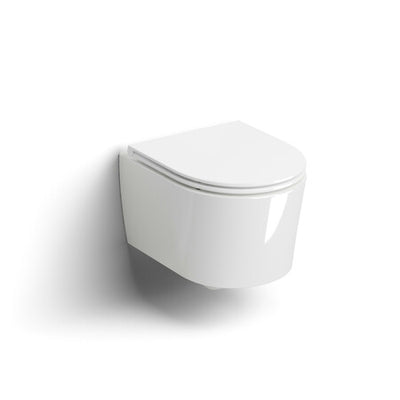 Clou InBe PACK wandtoilet zonder rand, 48 cm, glanzend wit