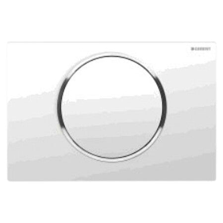 Plaque de commande Geberit Sigma10 blanc/chrome