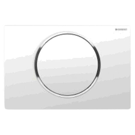 Plaque de commande Geberit Sigma10 blanc/chrome