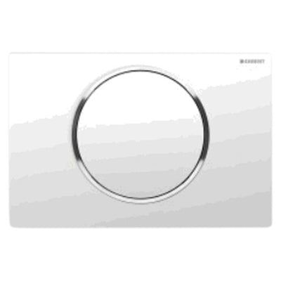 Plaque de commande Geberit Sigma10 blanc/chrome