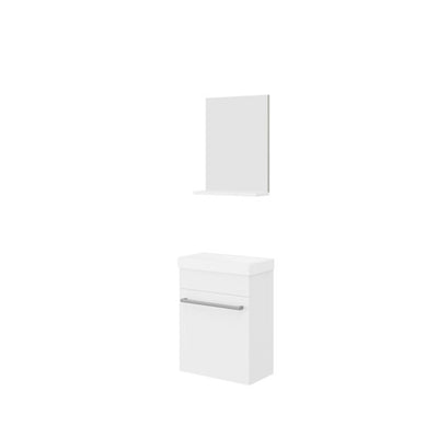 GO by Van Marcke Garda meubelset 40cm muur 1 deur soft-close hoogglans wit