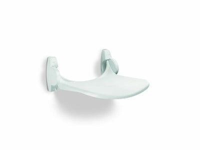 Linido siège douche rabattable sans dossier gabarit plastic 150kg blanc