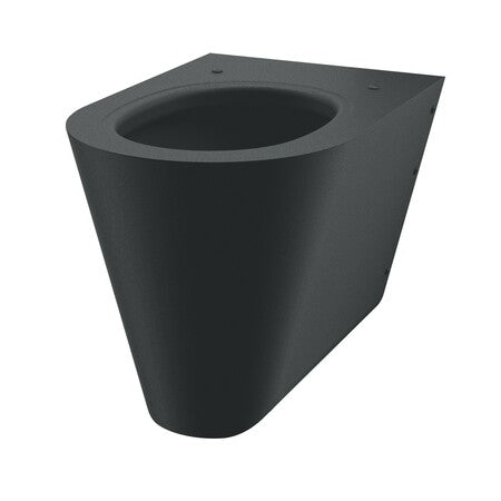 Delabie S21 S hangende spoelbak horizontale aanvoer zwart roestvrij staal
