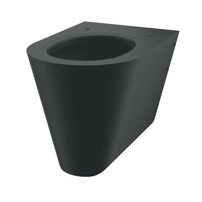 Delabie S21 S hangende spoelbak horizontale aanvoer zwart roestvrij staal
