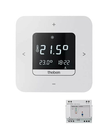Theben RAM 813 top3 HF set1 draadloze digitale programmeerbare thermostaat - wit
