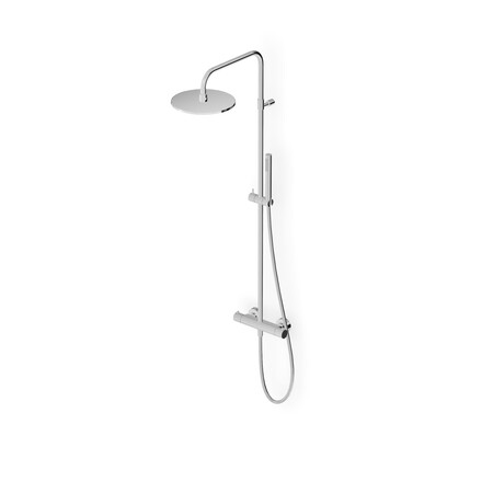 Zucchetti Showers round thermostatic shower column D300mm
