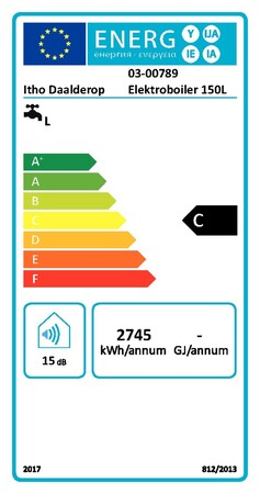 Elektrische wandboiler 150 L - Itho Daalderop Duo
