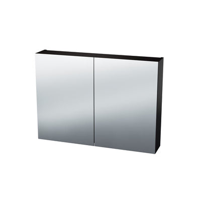 Van Marcke Nebulo Luxe bathroom cabinet W900xH650xD178 2 double-sided mirror doors Charcoal Ash