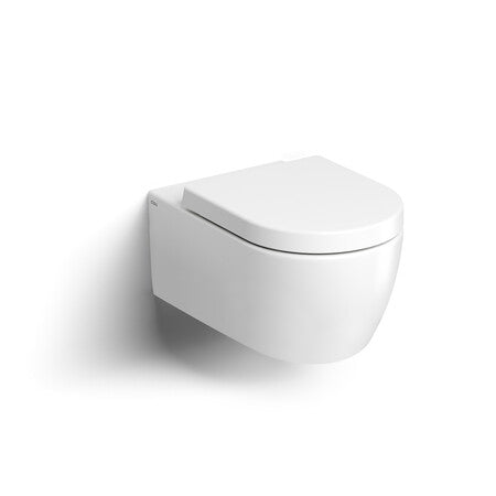 Clou New Hammock wall-mounted toilet 54 cm matt white with seat