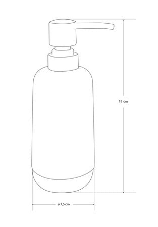 Van Marcke Collection Natural Kepa distributeur savon 190x75mm ciment/cuivre