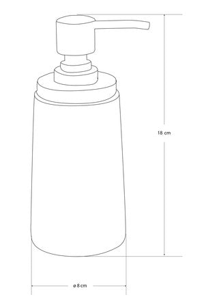 Van Marcke Collection Natural Boro soap dispenser 180x80mm cement/wood