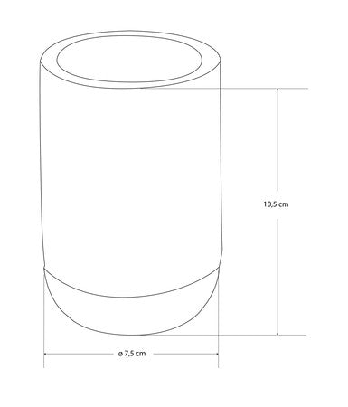 Van Marcke Collection Natural Kepa tumbler 105x75mm cement/copper
