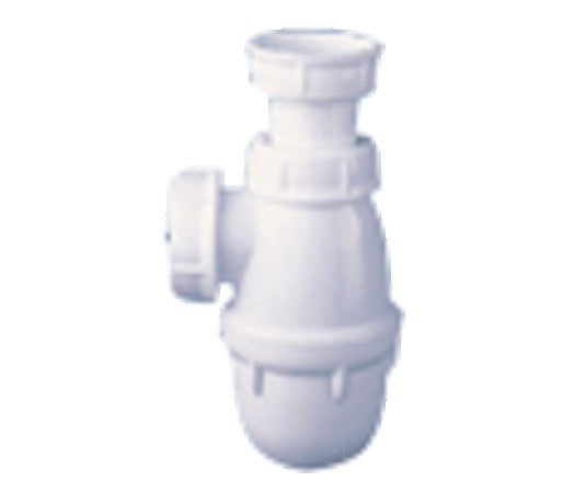 Nicoll sifon voor spoelbak, wit PVC 6/4" x 40 mm