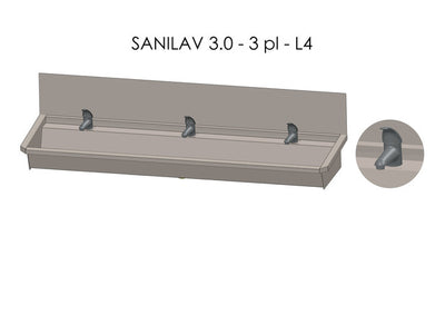 Collectieve wasbak SANILAV 3.0-3-L4 – TROG