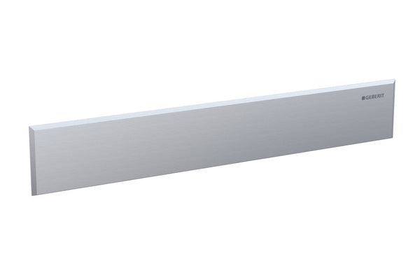 Plaque ornement Geberit Sanbloc inox brossé