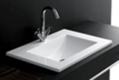 Van Marcke Origine Santa Fe lavabo encastré 60 x 45 x 2 cm blanc