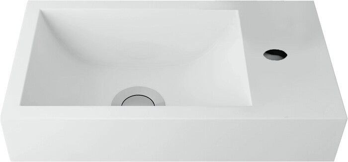 Van Marcke Origine Keyna lave-mains 400 x 220 mm trou de robinet à droite