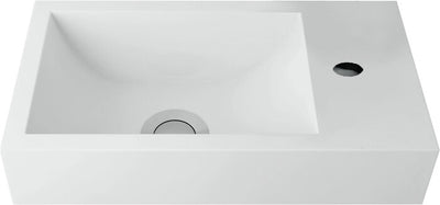 Van Marcke Origine Keyna lave-mains 400 x 220 mm trou de robinet à droite